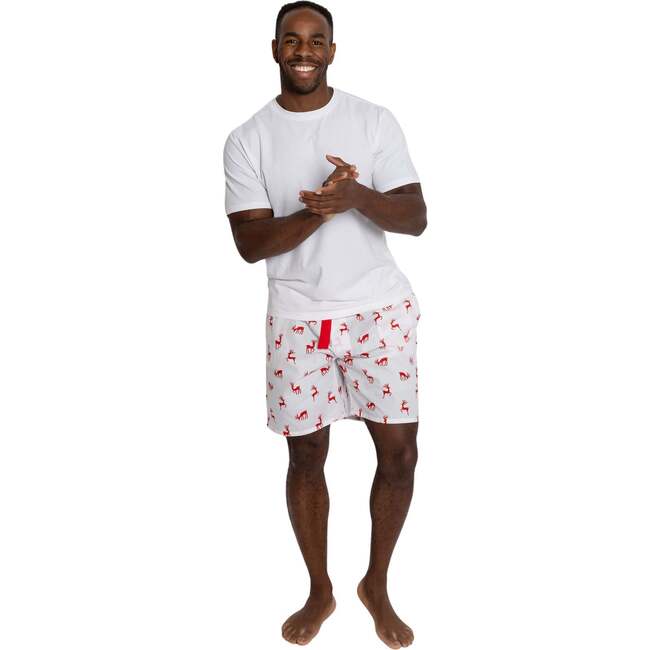 Men's Reindeer Red Sleep Shorts - Pajamas - 2