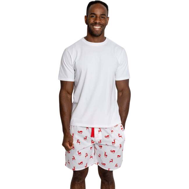 Men's Reindeer Red Sleep Shorts - Pajamas - 3