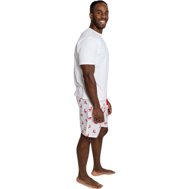 Men's Reindeer Red Sleep Shorts - Pajamas - 4