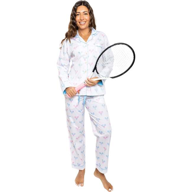 Women's Tennis Bow Long PJ Set - Pajamas - 2