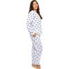 Women's Tennis Navy Long PJ Set - Pajamas - 4