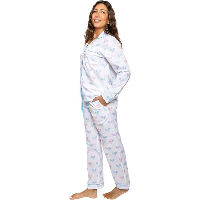 Women's Tennis Bow Long PJ Set - Pajamas - 4