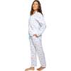 Women's Tennis Bow Long PJ Set - Pajamas - 4