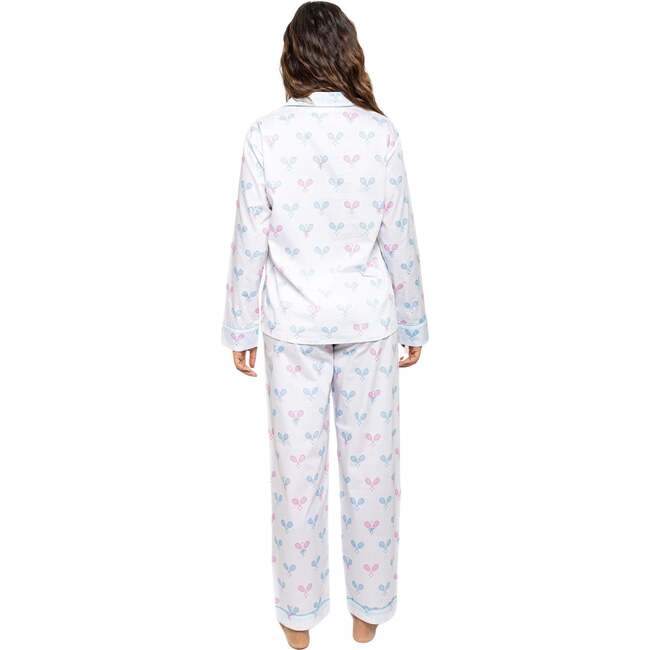 Women's Tennis Bow Long PJ Set - Pajamas - 5