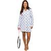 Women's Tennis Navy Night Shirt - Pajamas - 6