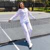 Women's Tennis Bow Long PJ Set - Pajamas - 6