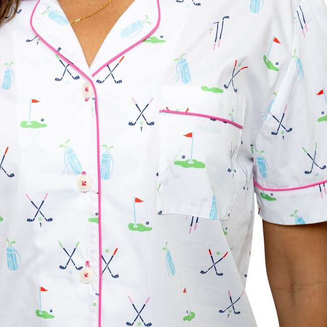 Women's Golf Short PJ Set - Pajamas - 3
