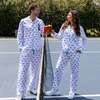 Women's Tennis Navy Long PJ Set - Pajamas - 7