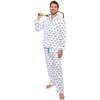 Men's Tennis Navy Long PJ Set - Pajamas - 2