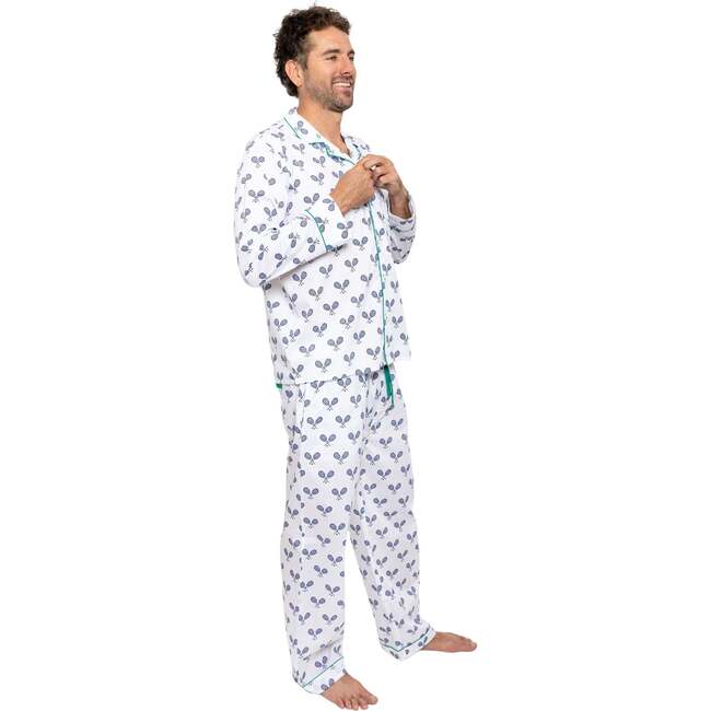 Men's Tennis Navy Long PJ Set - Pajamas - 4