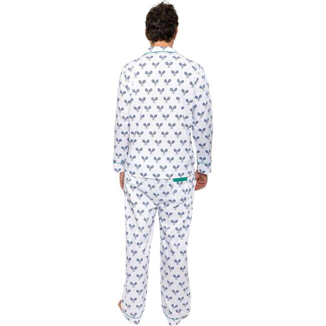 Men's Tennis Navy Long PJ Set - Pajamas - 5