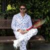 Men's Tennis Navy Long PJ Set - Pajamas - 6