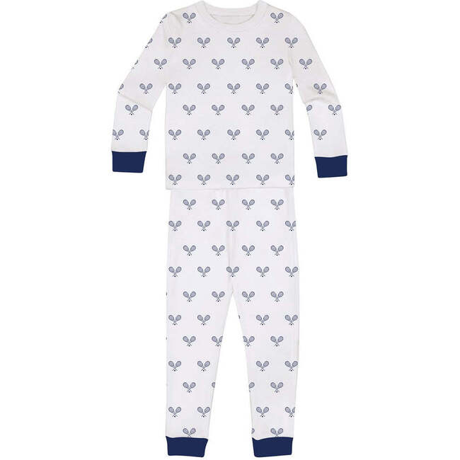 Kids Tennis Navy Long PJ Set