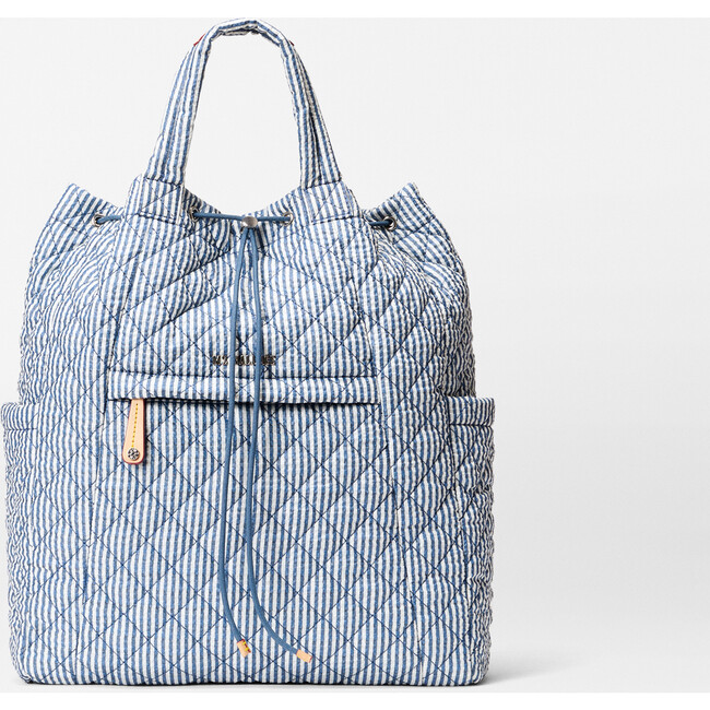 Metro Convertible Backpack, Seersucker