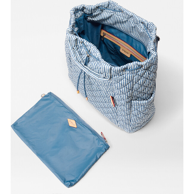 Metro Convertible Backpack, Seersucker - Bags - 2