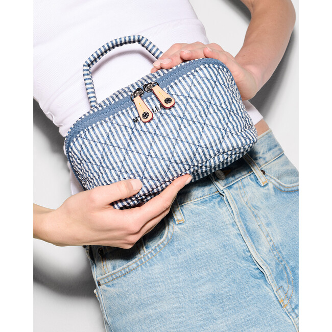 Metro Accordion Cosmetic, Seersucker - Bags - 3