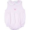 Bow Tennis Bubble Romper, Pink - Rompers - 1 - thumbnail