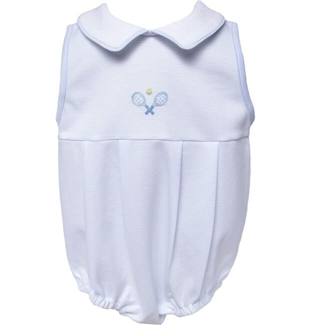 Tennis Bubble Romper, Blue - Rompers - 2