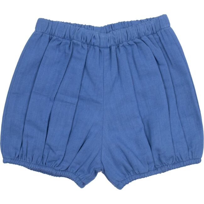 Blue Linen Diaper Cover, Blue