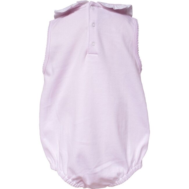 Bow Tennis Bubble Romper, Pink - Rompers - 3