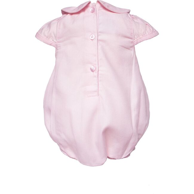 Elena Pique Bubble Romper - Pink, Pink - Rompers - 2