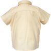 Yellow Pointed Collar Shirt, Beige - Button Downs - 2