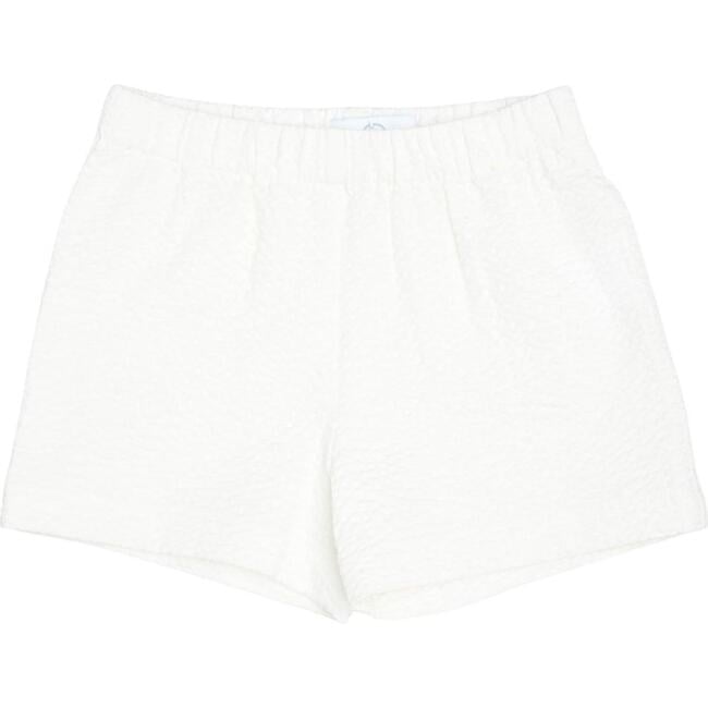 Liam Shorts, Classic White Seersucker - Shorts - 1