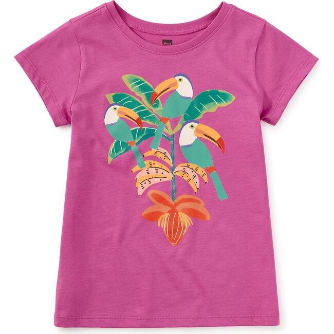 Toucan Tree Graphic Tee, Mulberry