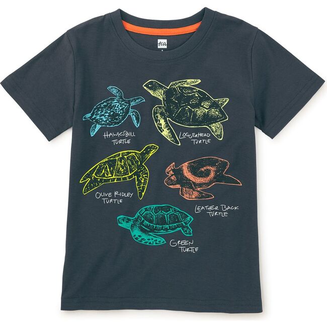 Turtle Discovery Graphic Tee, Indigo