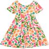 Twist Back Ballet Dress, Tropical Fruit Floral - Dresses - 1 - thumbnail