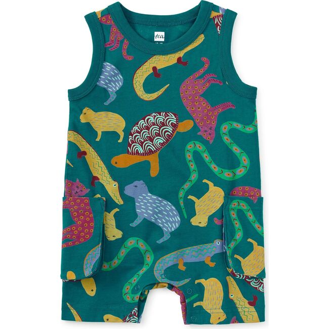 Sleeveless Baby Romper, Brazilian Folk Animals