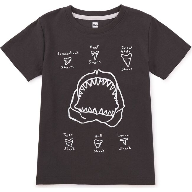 Shark Tooth Graphic Tee, Iron