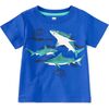 Shark Play Graphic Tee, Majorelle Blue - T-Shirts - 2