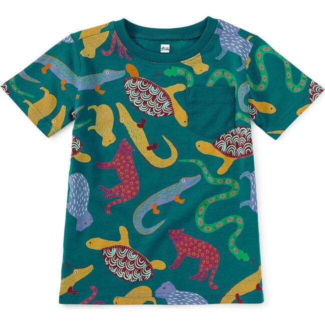 Printed Pocket Tee, Brazilian Folk Animals