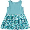 Print Mix Tank Skirted Dress, Watercolor Starfish - Dresses - 2