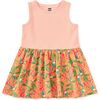 Print Mix Tank Skirted Dress, Toucan in Banana Palm - Dresses - 2