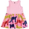 Print Mix Tank Skirted Dress, Bright Jaguars - Dresses - 2