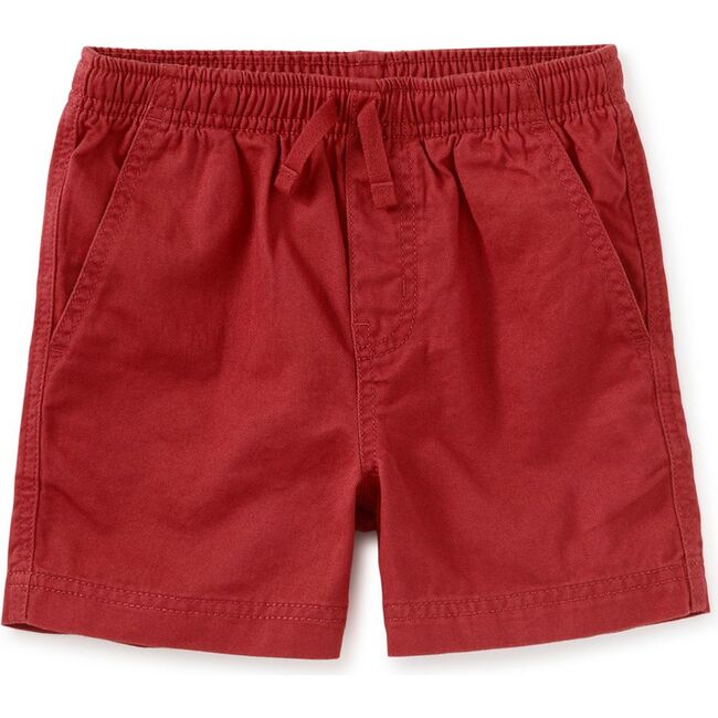 Twill Sport Shorts, Pomegranate