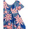 Twist Back Ballet Dress, Oversized Dot Floral - Dresses - 3