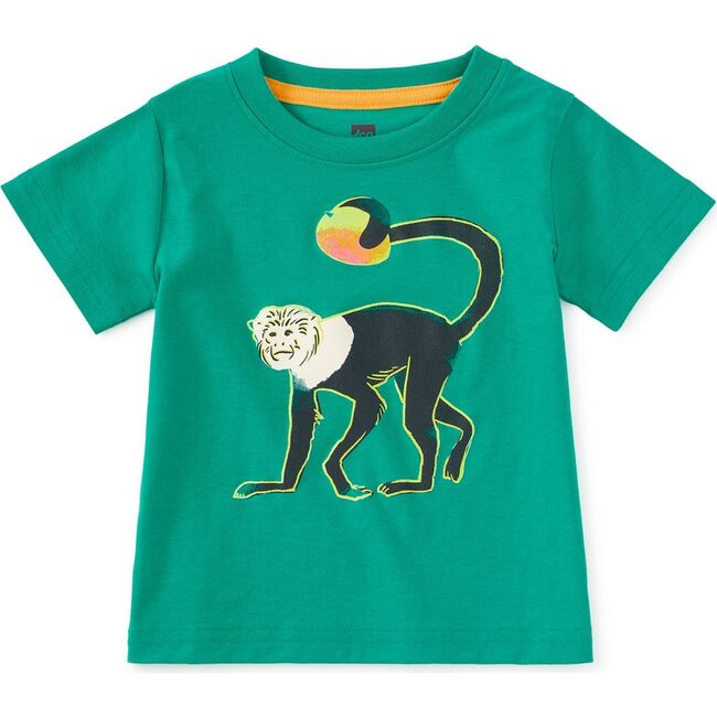 Monkey and Mango Graphic Tee, Viridis - T-Shirts - 2