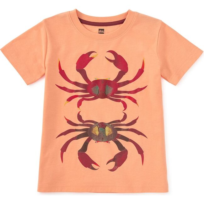 Crab Duo Graphic Tee, CANTALOUPE