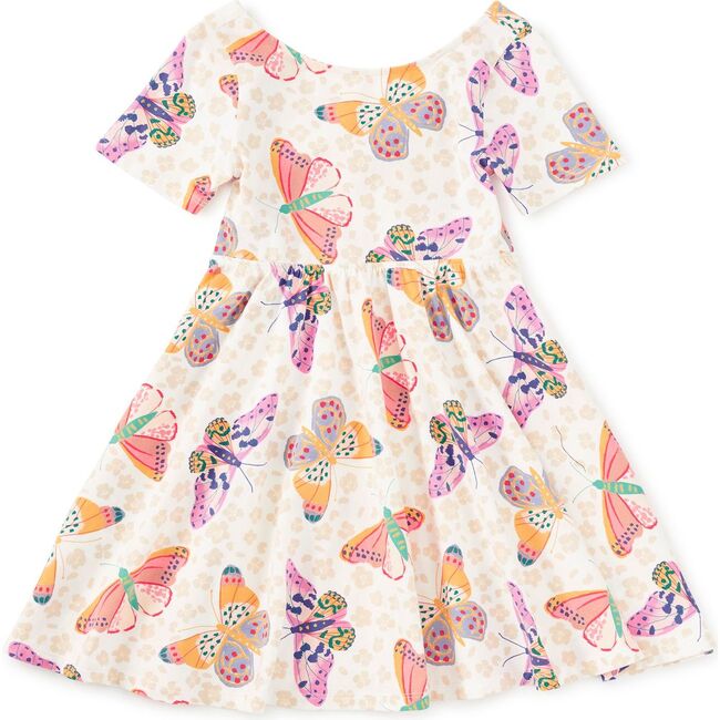 Twist Back Ballet Dress, Jaguar Spot Butterflies