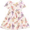 Twist Back Ballet Dress, Jaguar Spot Butterflies - Dresses - 1 - thumbnail
