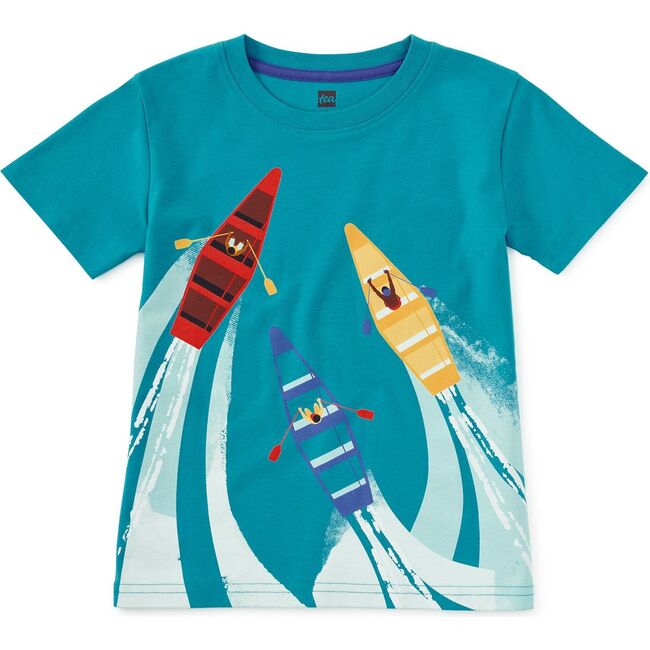 Costa Verde Kayakers Graphic Tee, Bondi Blue