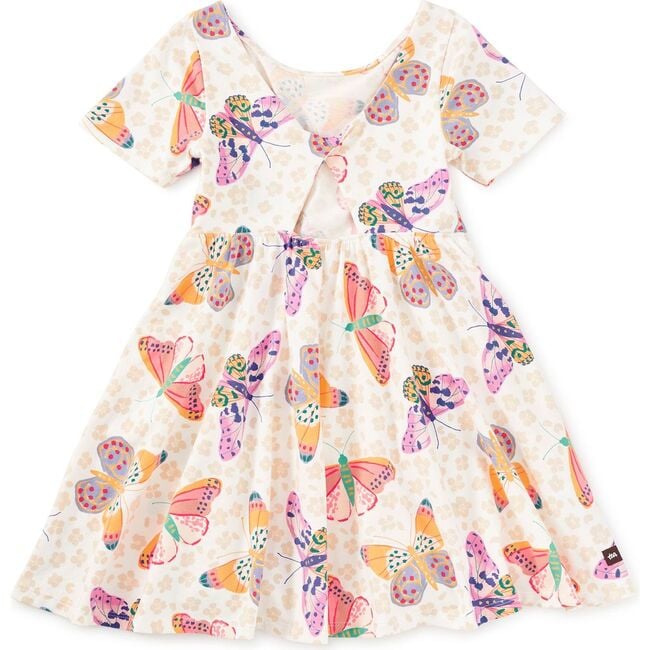 Twist Back Ballet Dress, Jaguar Spot Butterflies - Dresses - 2