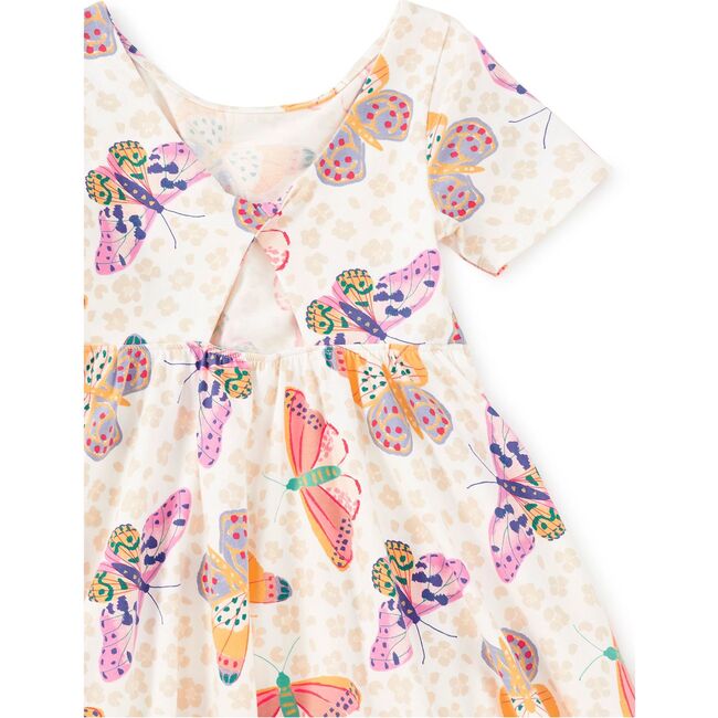 Twist Back Ballet Dress, Jaguar Spot Butterflies - Dresses - 3