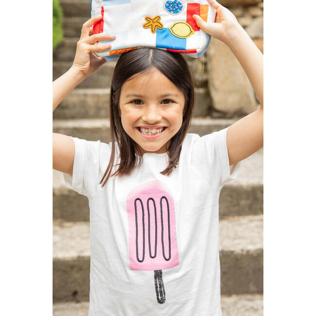 Recycled Cotton Pink Ice Pop Kid T-Shirt - T-Shirts - 2