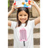 Recycled Cotton Pink Ice Pop Kid T-Shirt - T-Shirts - 2