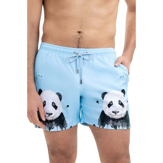 The Panda Party, Blue, Swim Trunks