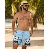 The Panda Party, Blue, Swim Trunks - Swim Trunks - 4